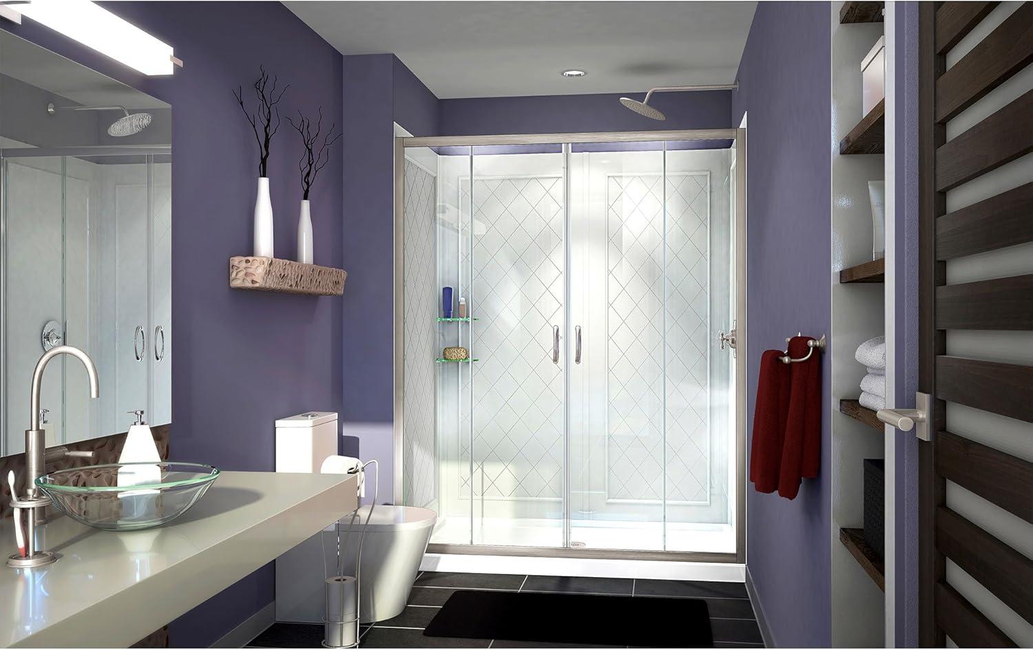 Visions 60" x 36" x 76.75" Frameless Shower Enclosures