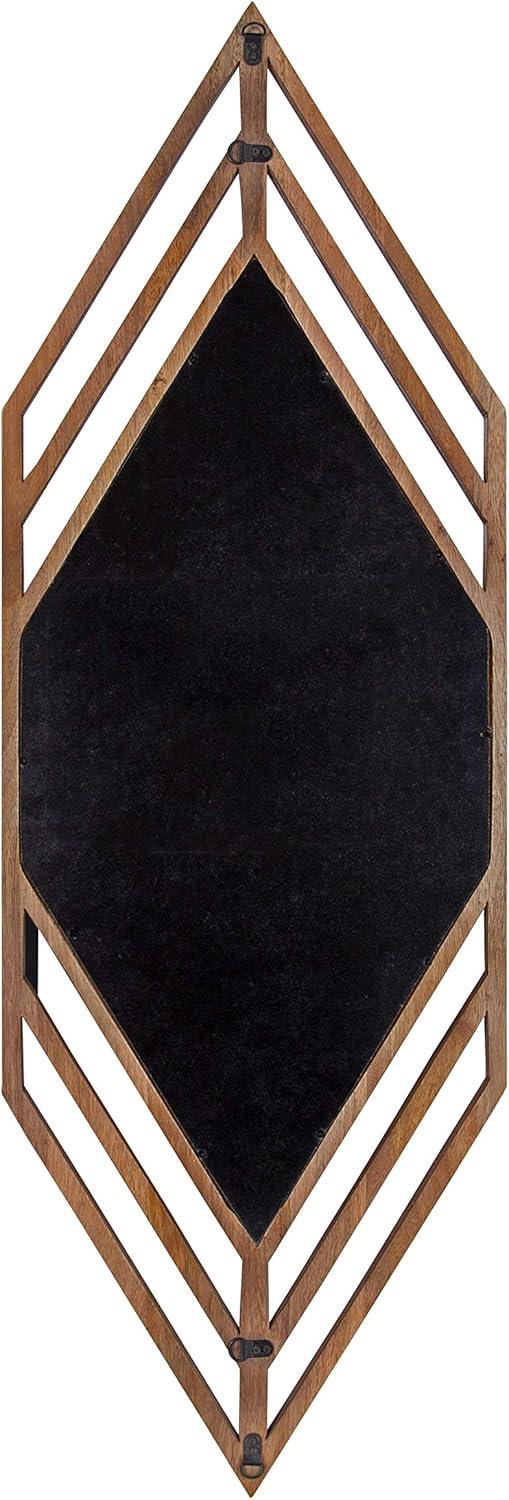 Kate and Laurel Vayga Framed Wall Mirror, 14x42, White