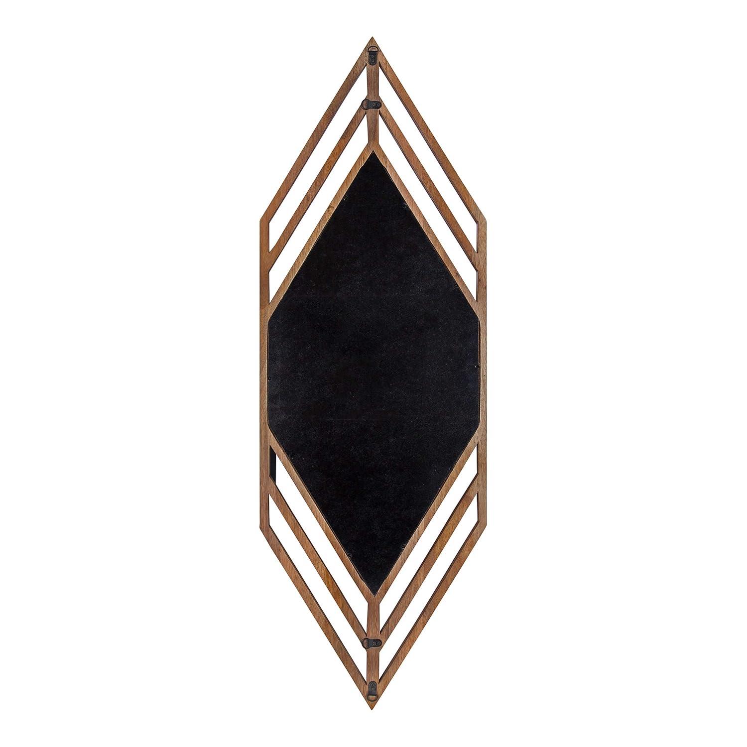 Kate and Laurel Vayga Framed Wall Mirror, 14x42, White
