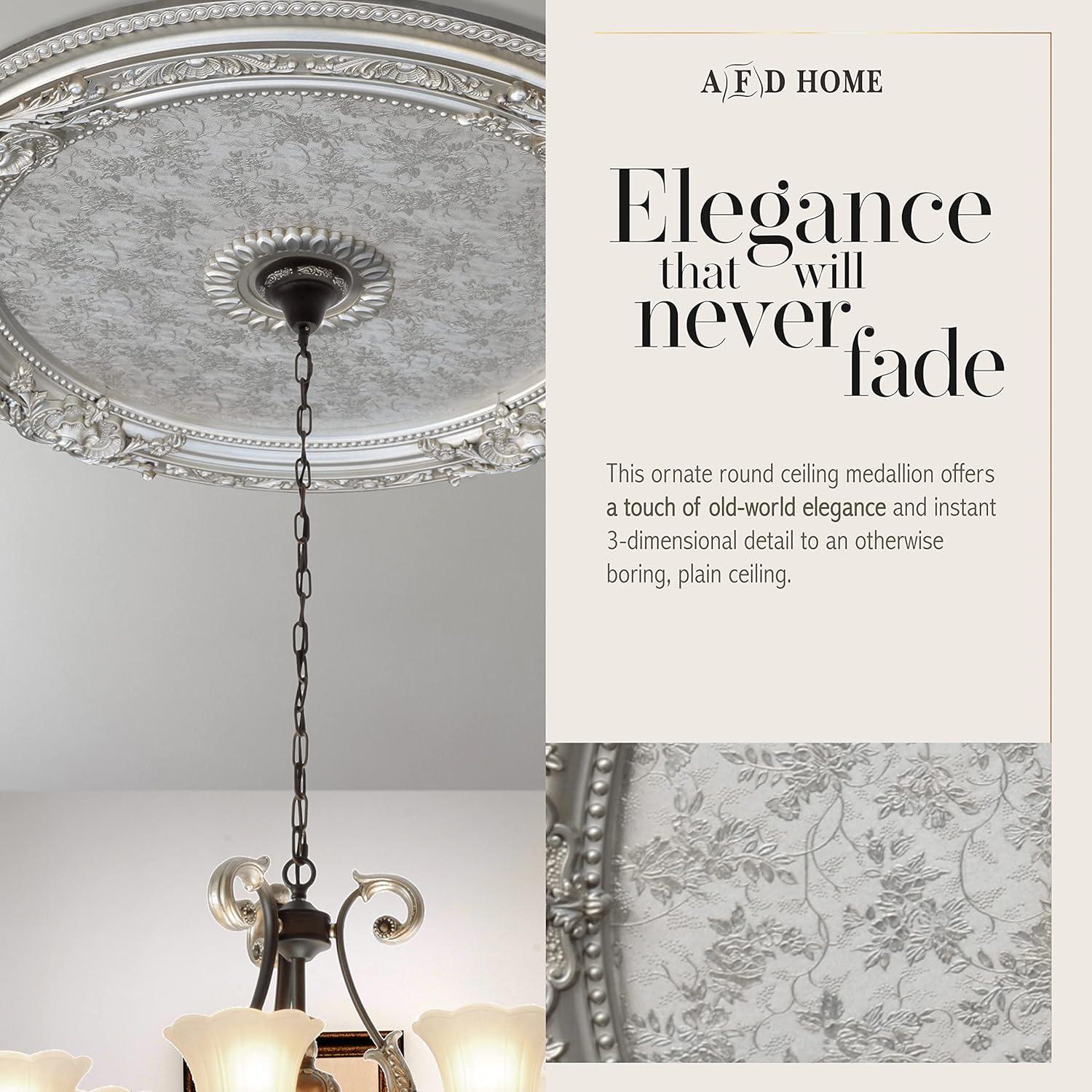 Round Chandelier Ceiling Medallion
