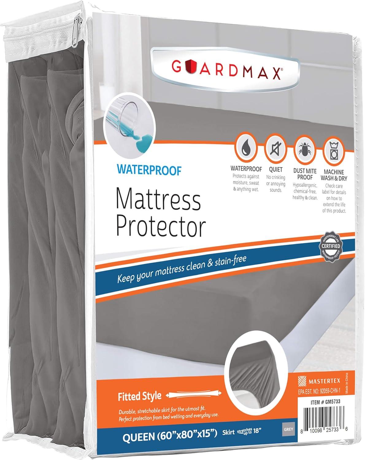 Guardmax Waterproof Fitted Mattress Protector