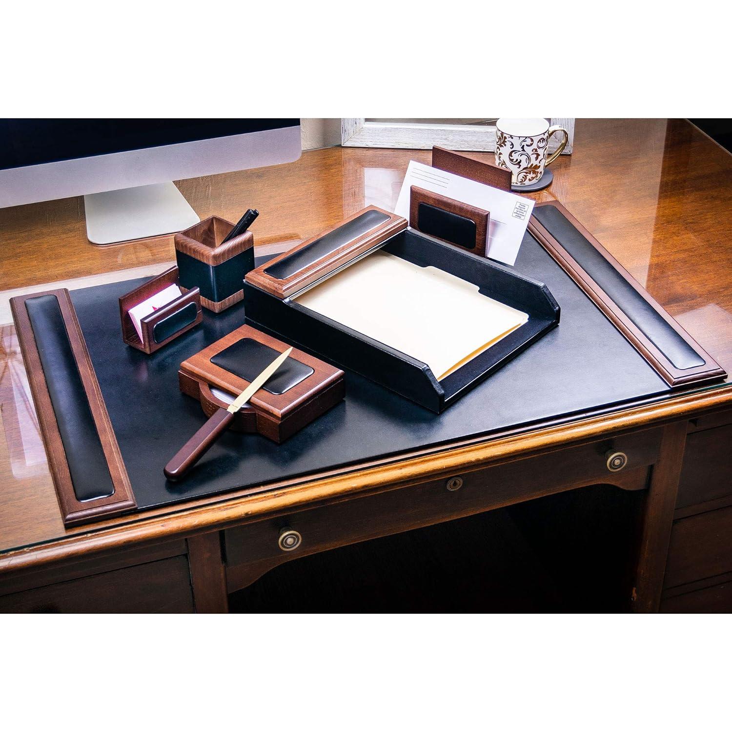 Dacasso Leather Desk Organizer Set