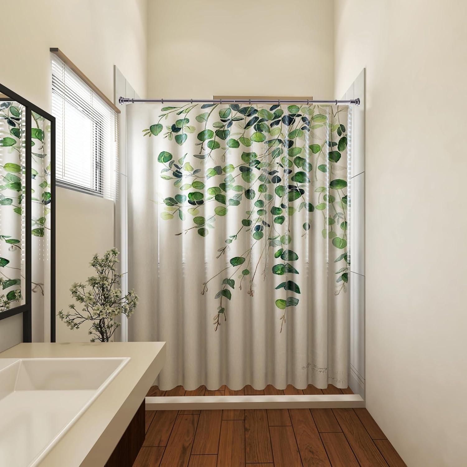 Design House Classic Adjustable Straight Tension Shower Curtain Rod for Bathroom