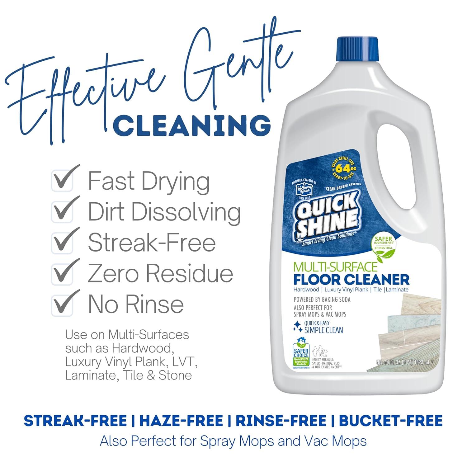 Quick Shine Multi-Surface Floor Cleaner Refill, 64 fl. oz., Fresh Scent