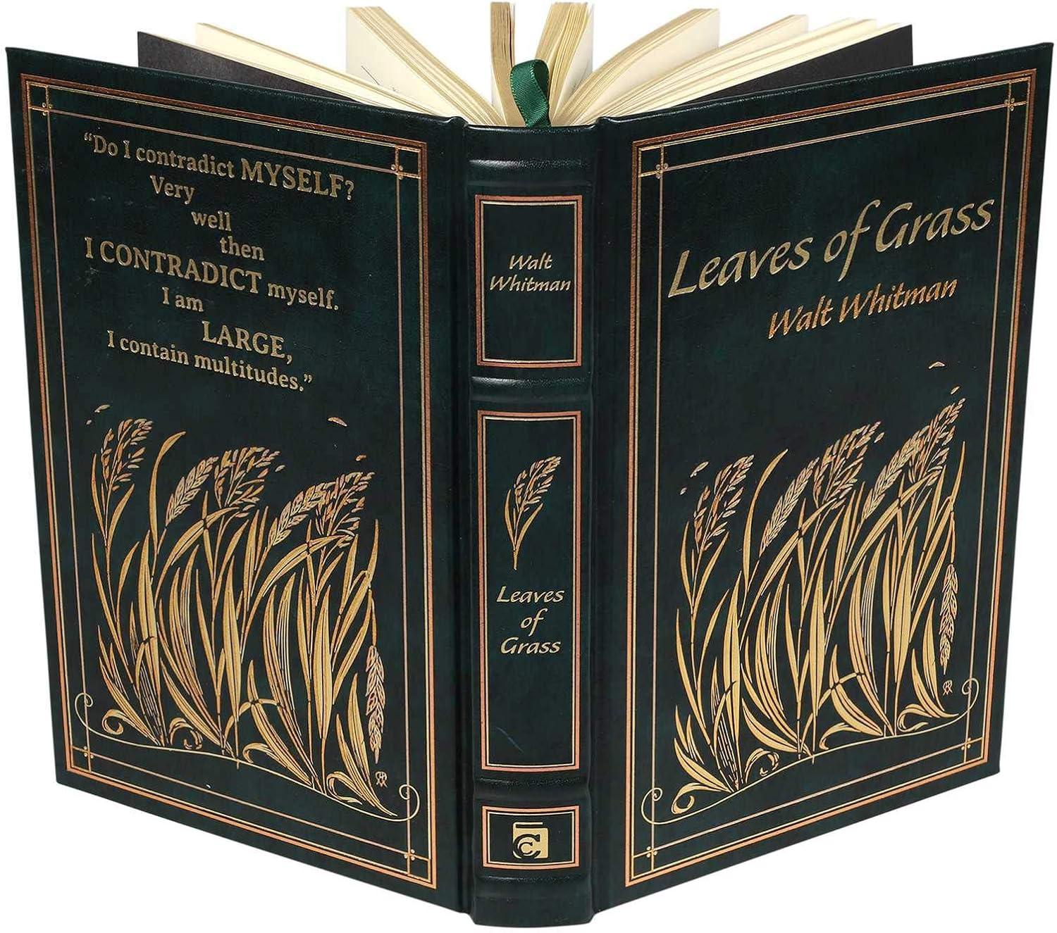 Leaves of Grass - (Leather-Bound Classics) by  Walt Whitman (Leather Bound)