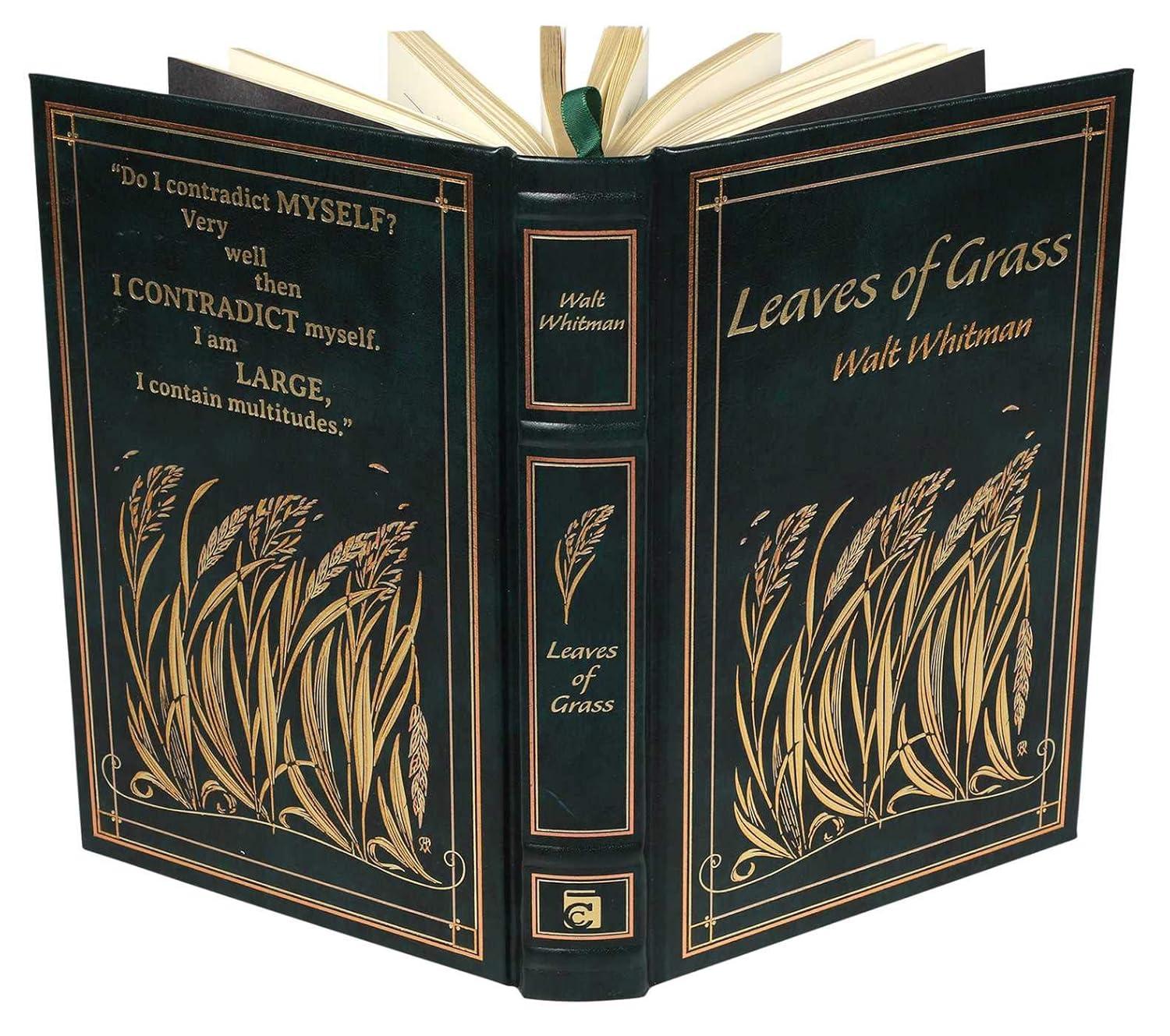 Leaves of Grass - (Leather-Bound Classics) by  Walt Whitman (Leather Bound)