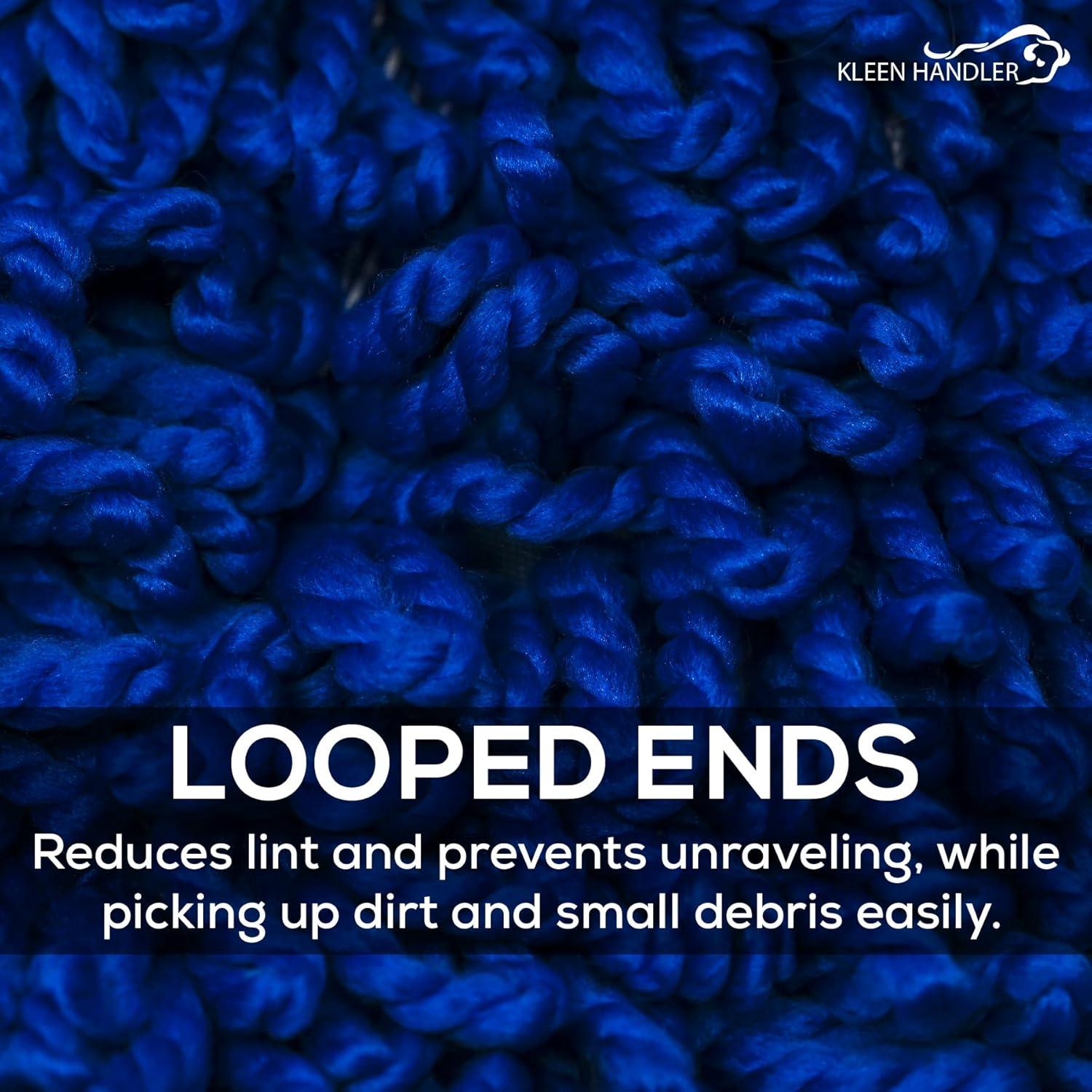 Kleen Handler 36 inch Microfiber Dust Mop | 12 Pack, Large Washable Commercial Mop Head Replacement