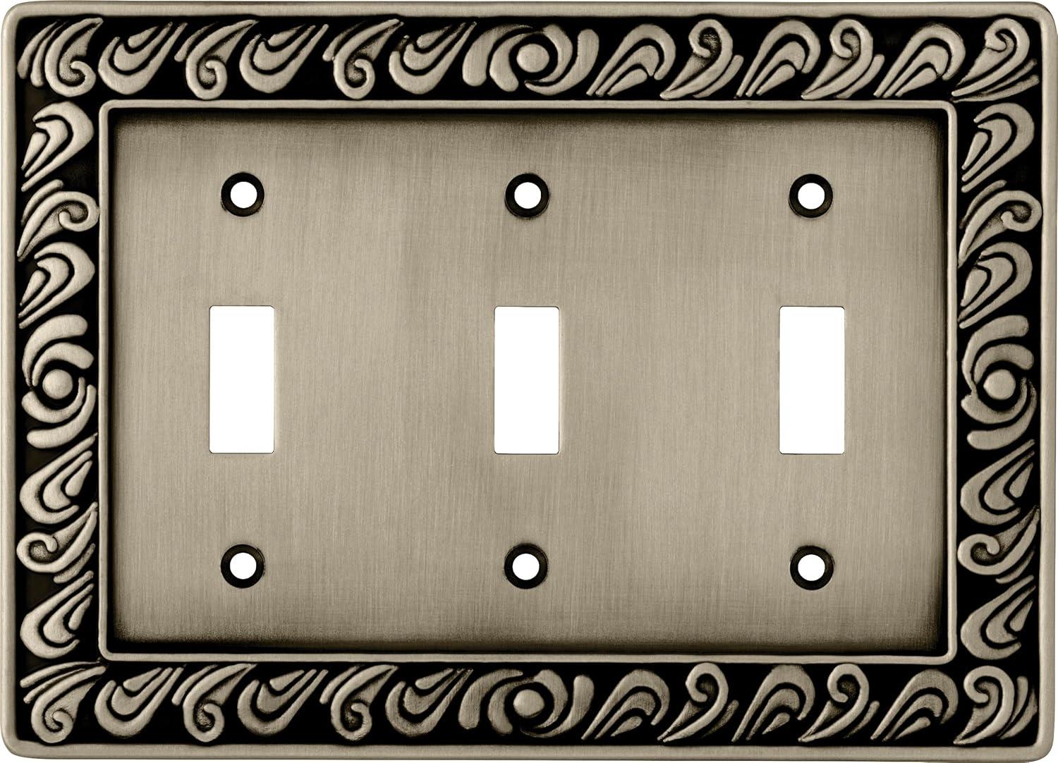 Paisley 3-Gang Toggle Light Switch Wall Plate