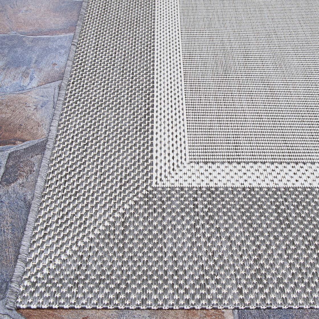 Champagne and Grey Flat Woven Runner Rug 2'3" x 11'9"