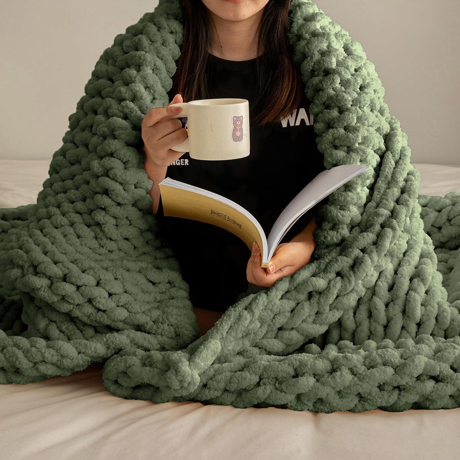 Donna Sharp Chunky Chunky Knit Throw Blanket