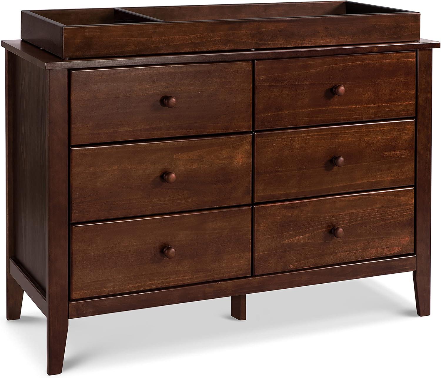 Morgan 6 Drawer 19" W Double Dresser