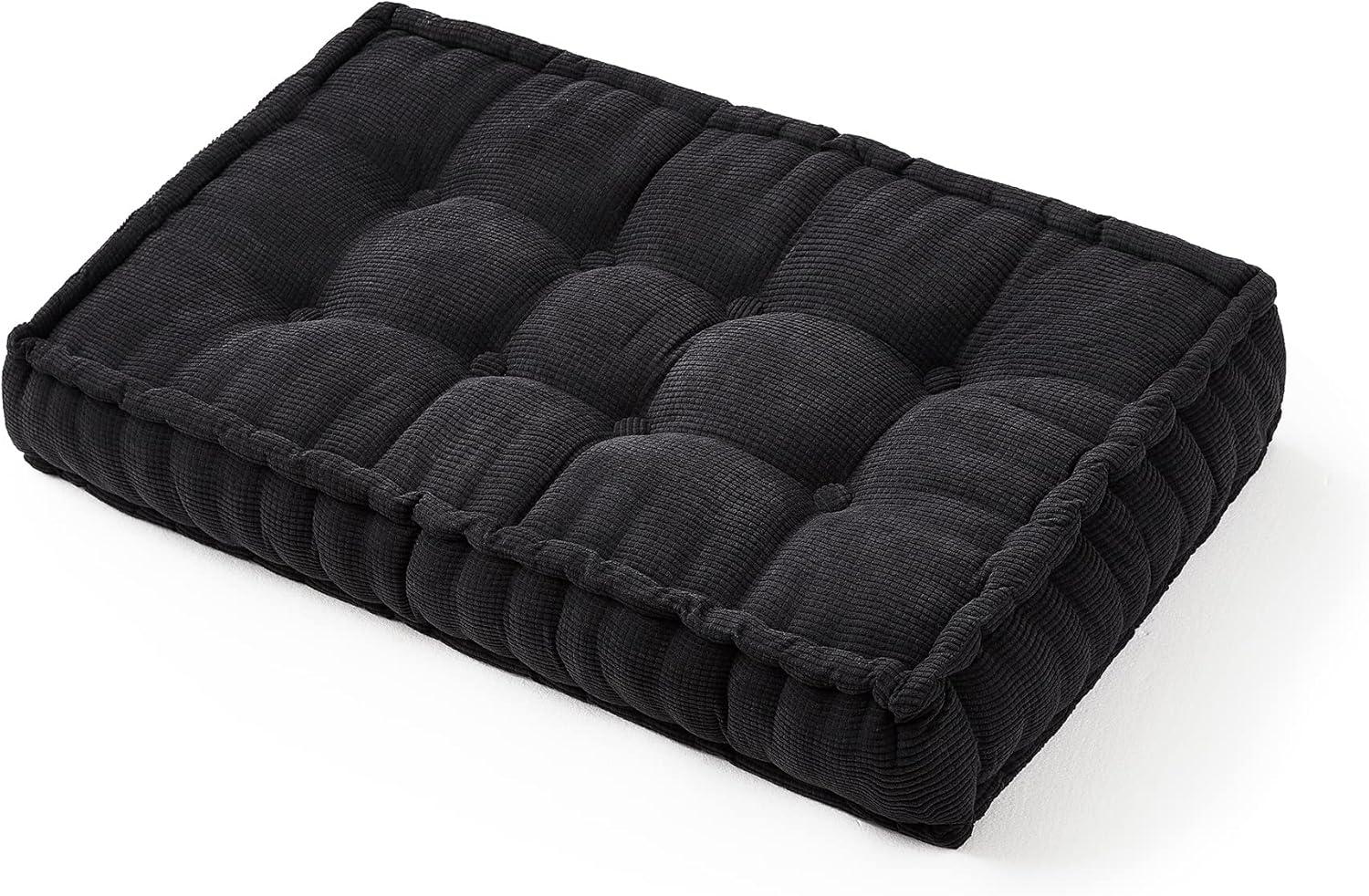 Rainha Rectangle Tufted Extra Thick Oversized Floor Pillow