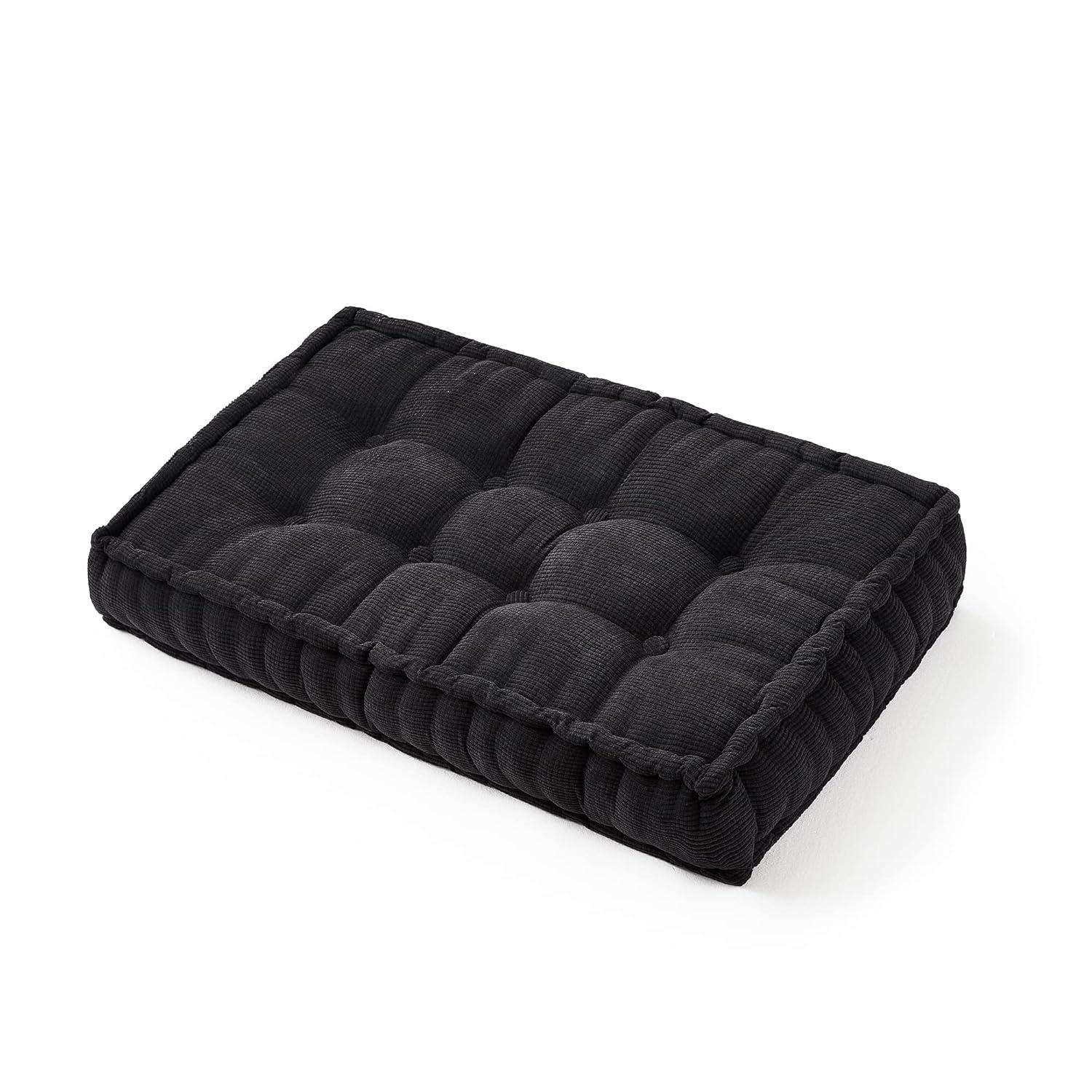DormCo Rainha Rectangle Tufted Extra Thick Oversized Floor Pillow
