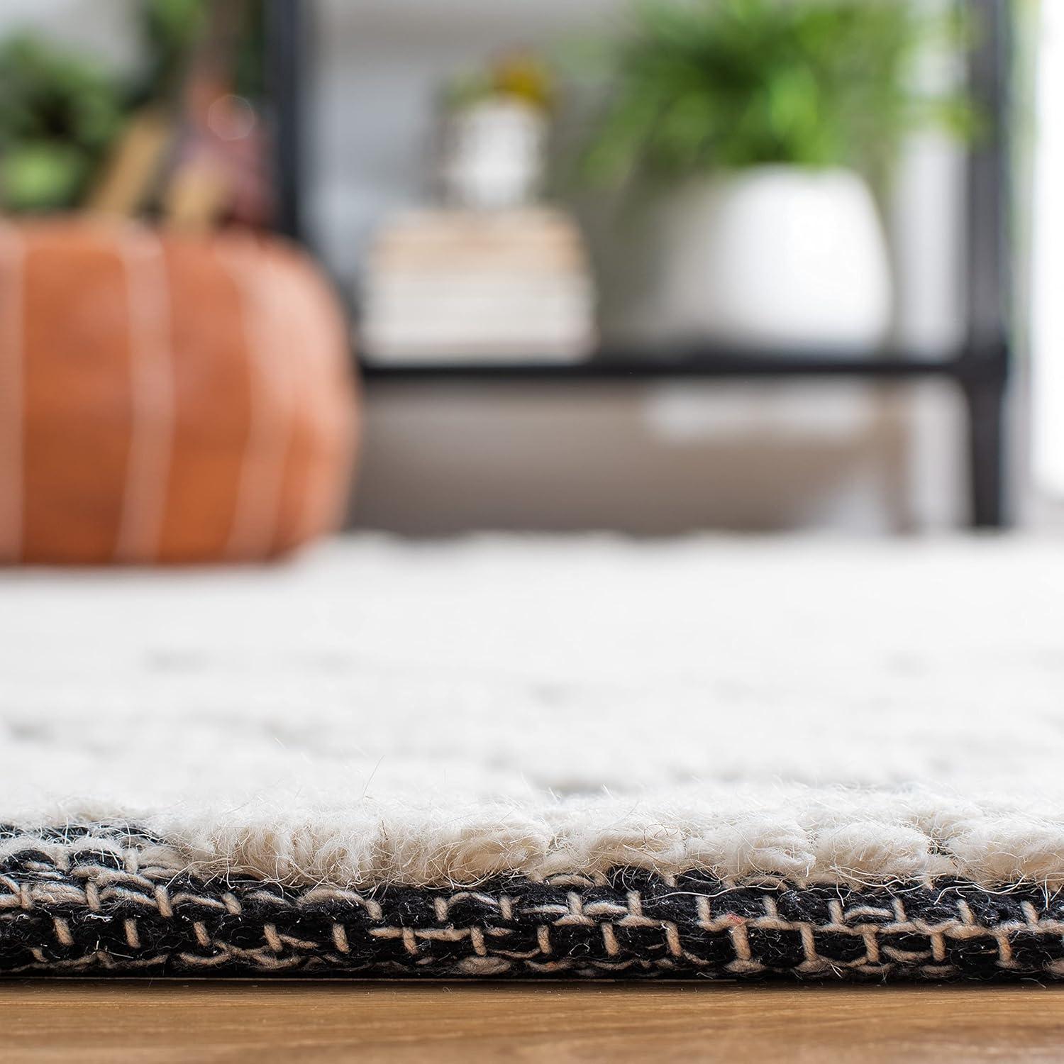 Martha Stewart Vermont - MSR3503 - Indoor Hand Woven Area Rugs - Ivory - 6'x9'