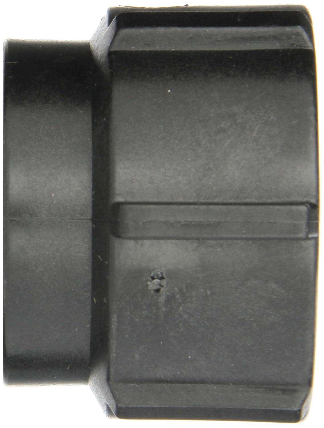 Black Polypropylene Schedule 80 Pipe Coupling, 1-1/2 in.
