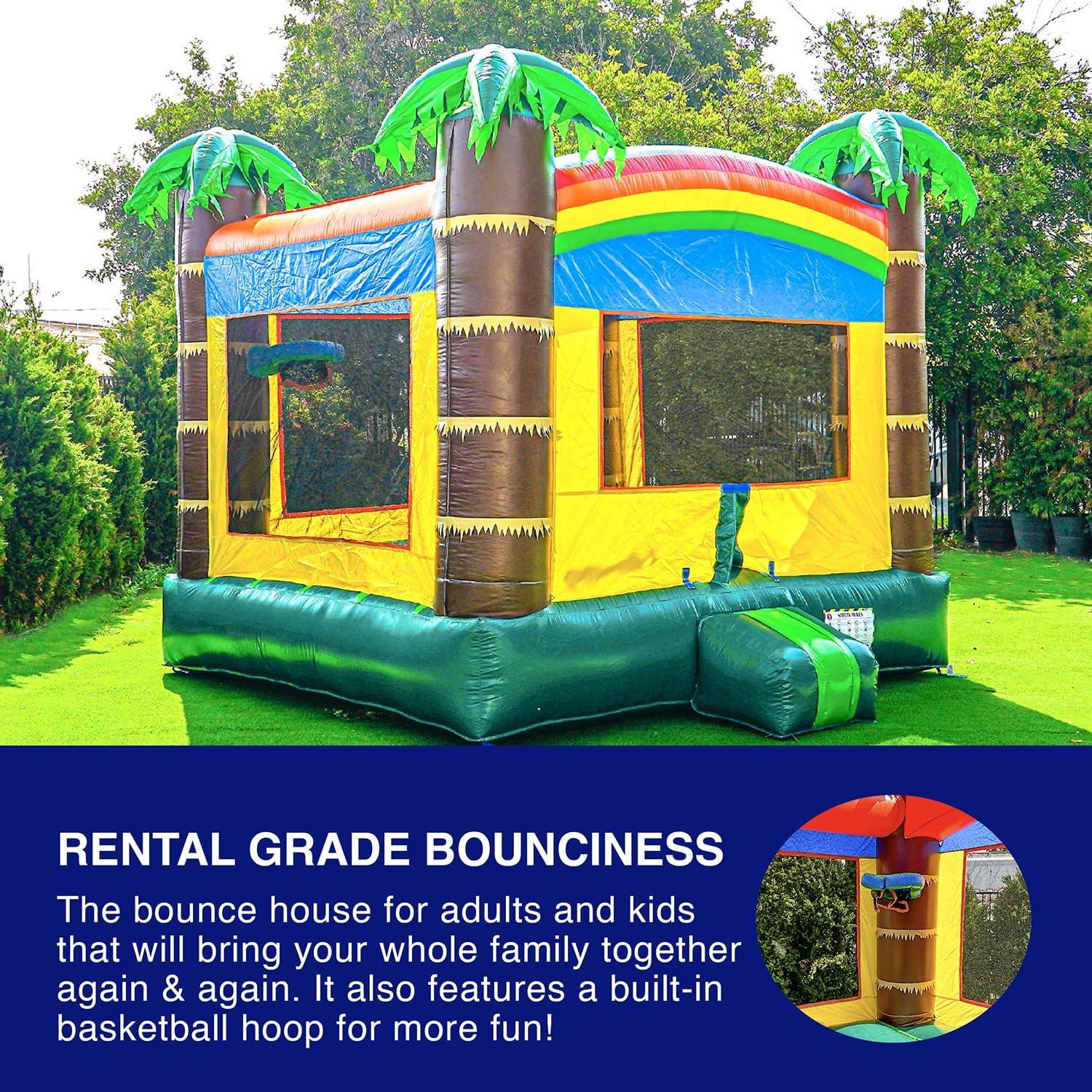 Safari Theme Inflatable Bounce House with Slide