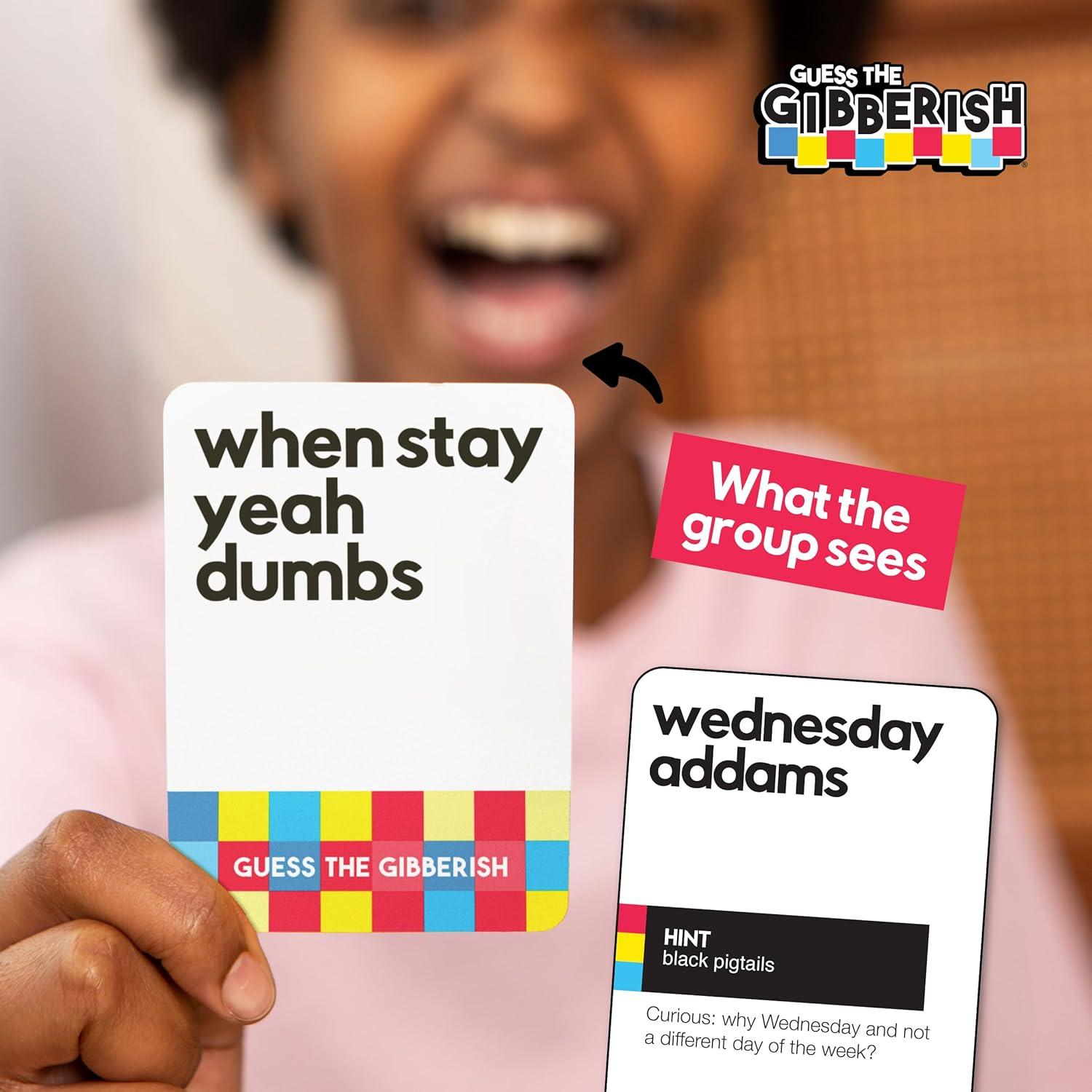 Guess The Gibberish Family Game, from The Creators of Incohereant for Ages 12+ by What Do You Meme?