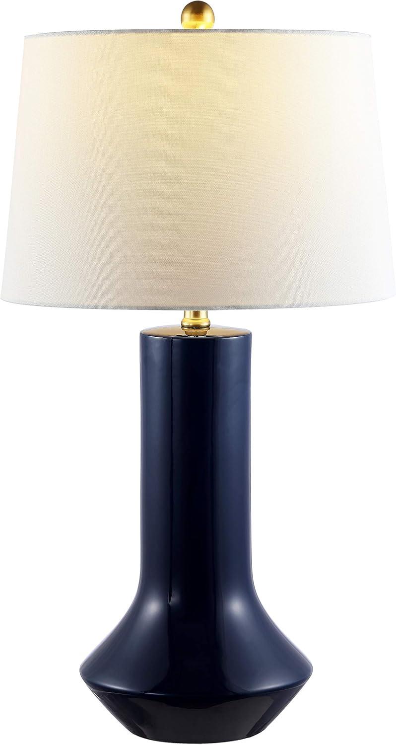 Wells Ceramic Table Lamp - Navy Blue - Safavieh.