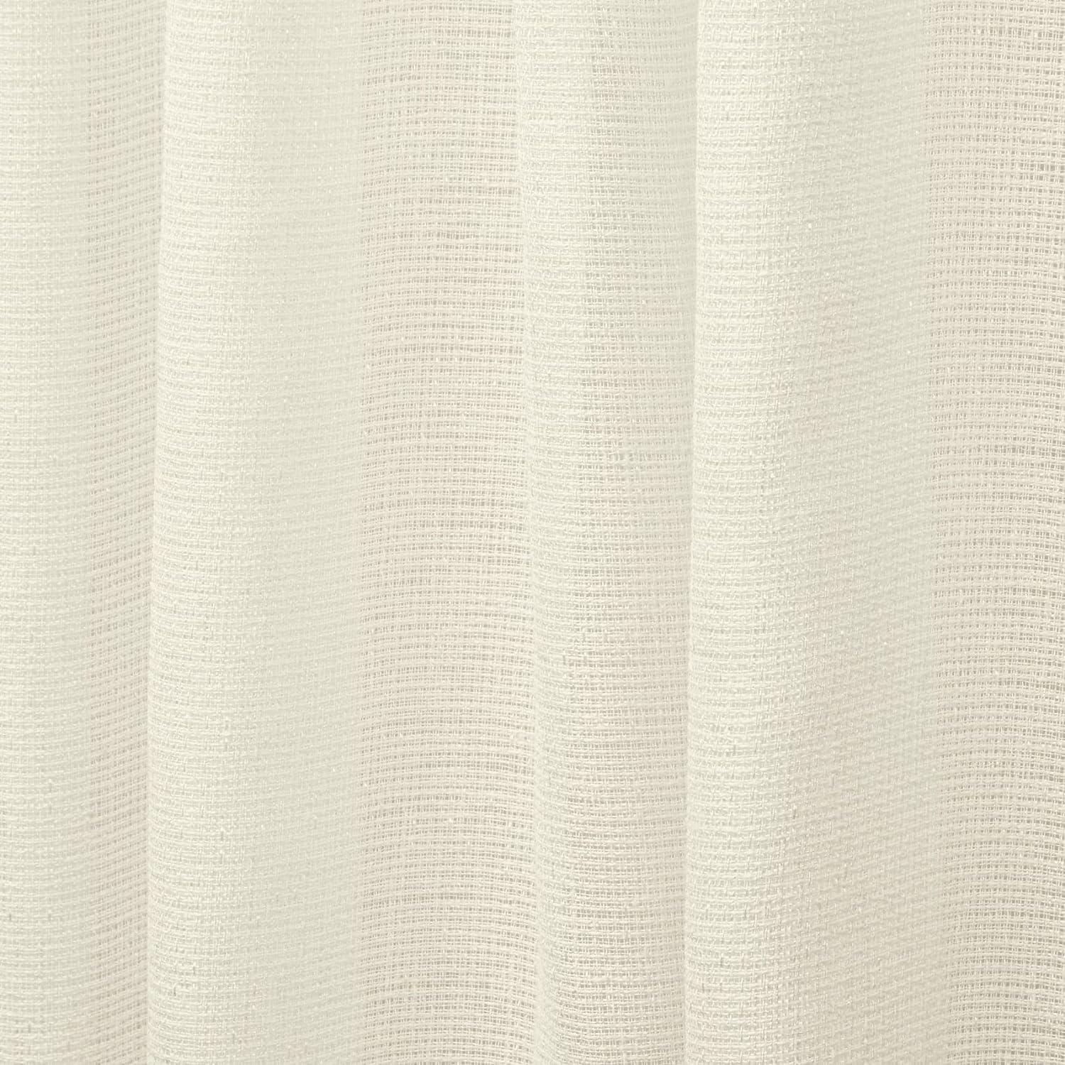 Set of 2 Miami Indoor/Outdoor Textured Sheer Grommet Top Window Curtain Panel - Exclusive Home