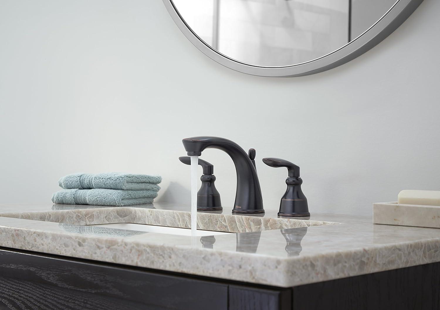 Avalon Widespread Faucet Bathroom Faucet with Drain Assembly