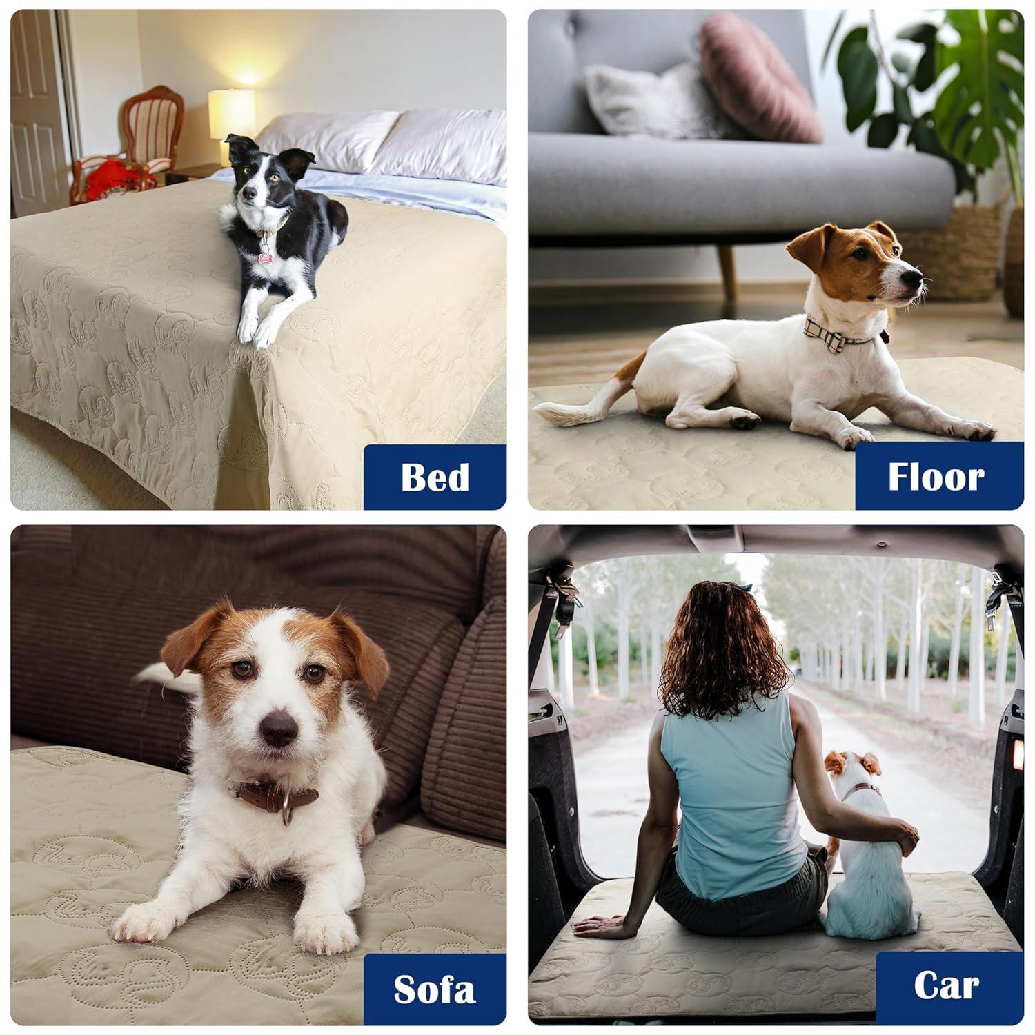 Kritter Planet Waterproof Dog Blanket for Couch, Washable Pet Couch Cover, Non-slip Bed Sofa Furniture Protector Mat for Dogs Cats