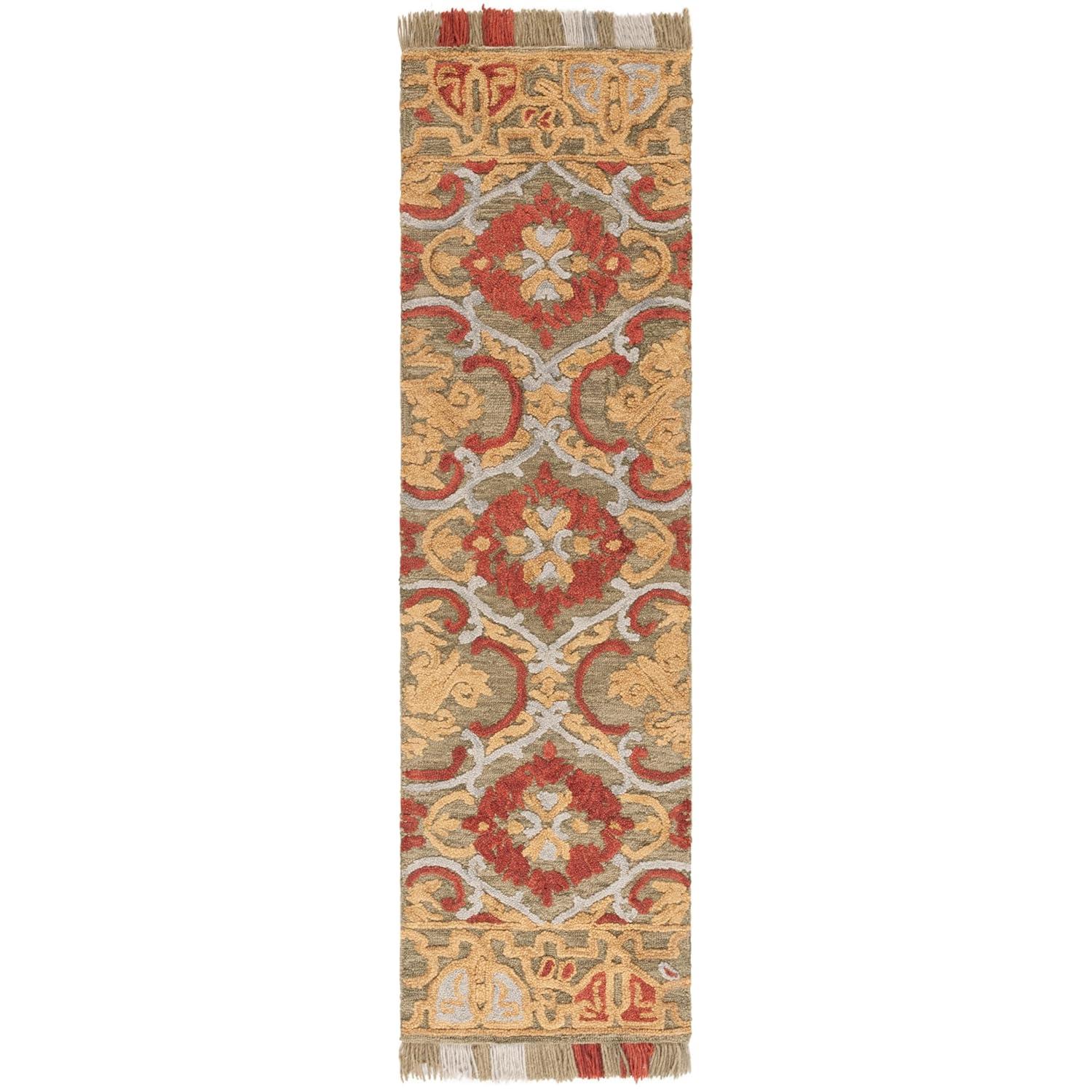 Safavieh Blossom Tufted 80% Wool, 20% Cotton Performance Oriental Rug