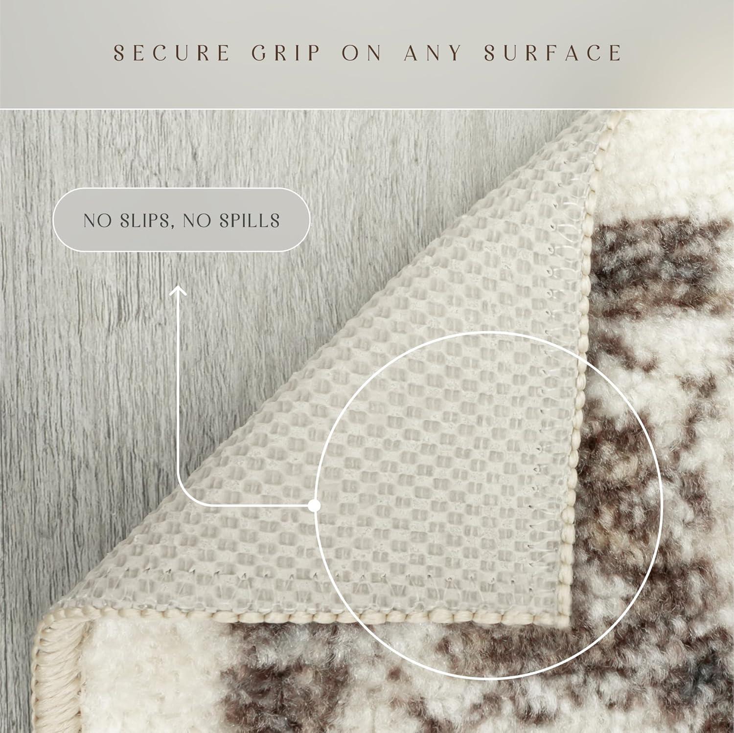 Maples Rugs Antique Border Traditional Beige Ivory Indoor Area Rug, 7' x 10'