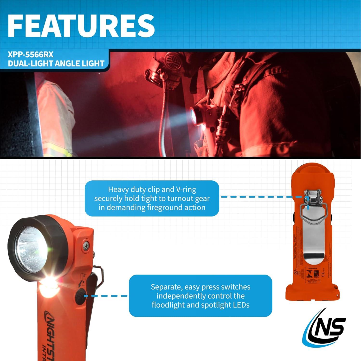 Nightstick Angle Light 3 Aa Red 200 Lumens