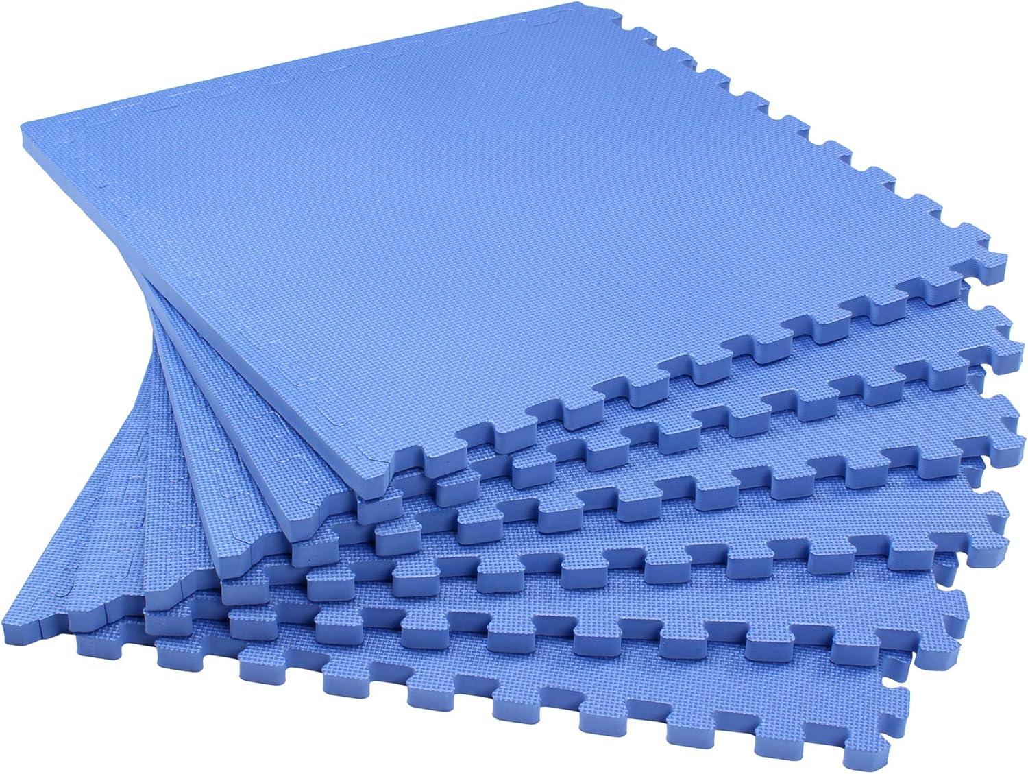 We Sell Mats 3/4 Inch Thick Multipurpose EVA Foam Floor Tiles, Interlocking Floor Mat for Indoor Gym, and Home Use