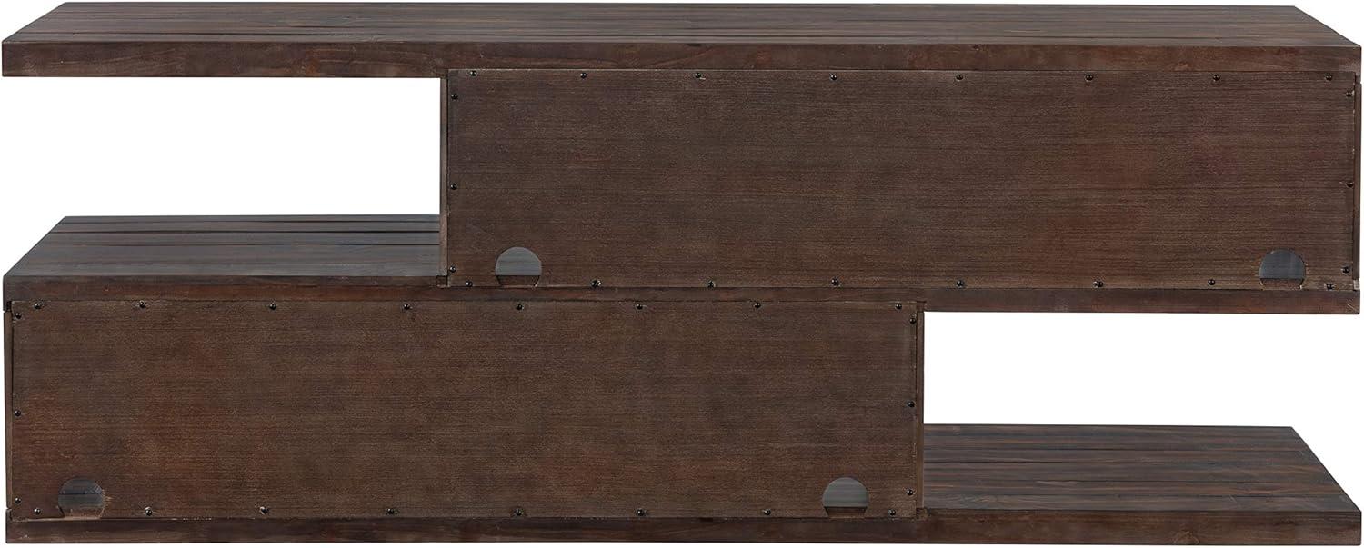 Lexington 70" Solid Wood TV Stand Dark Mocha Brown - Martin Svensson Home