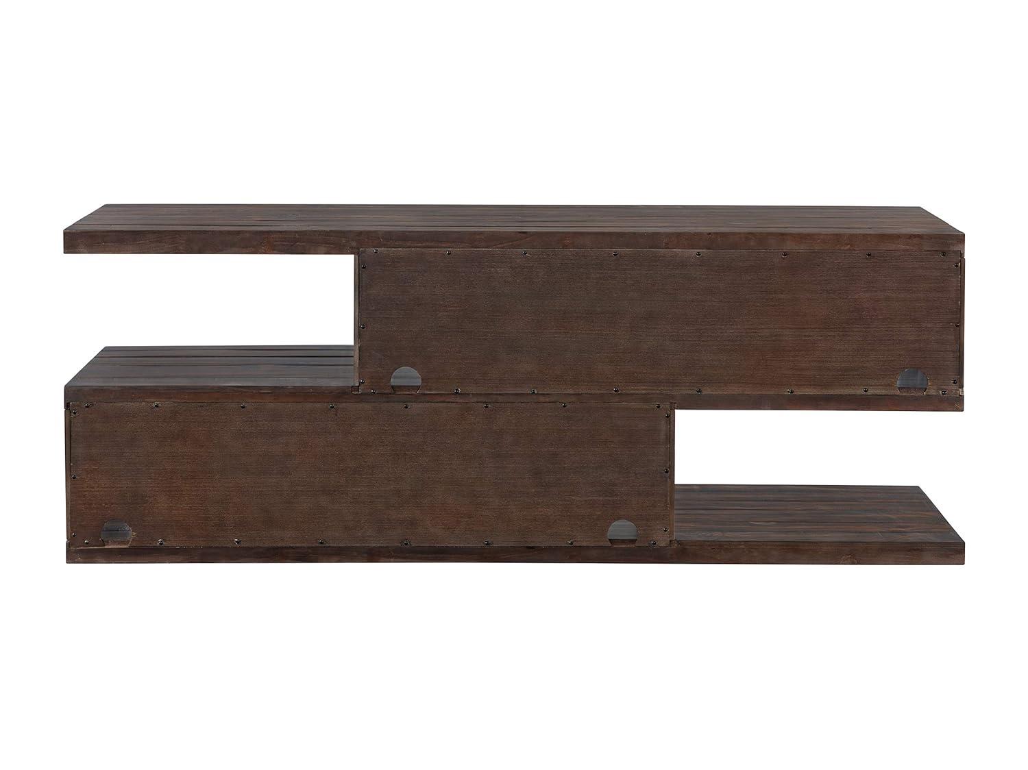 Lexington 70" Solid Wood TV Stand Dark Mocha Brown - Martin Svensson Home