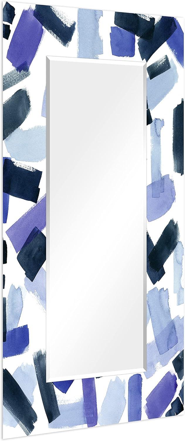 Elegant 72"x36" Frameless Tempered Glass Beveled Wall Mirror