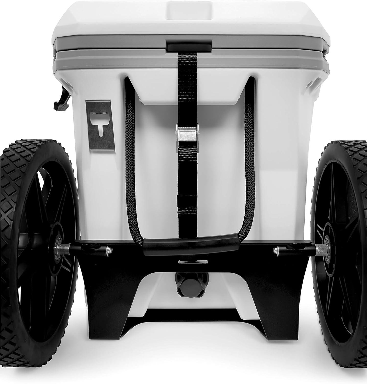 Camco Cooler Cart Kit - 200-Pound Weight Capacity - Steel Frame, Black (51798)