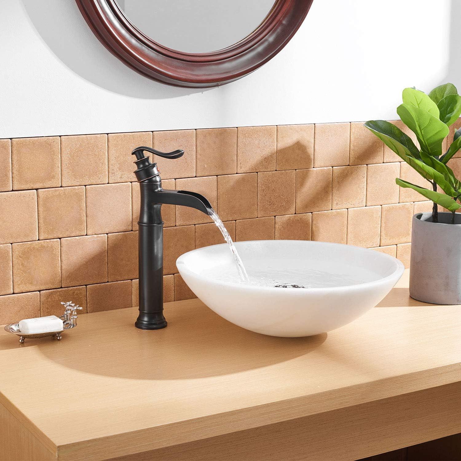 Vessel Sink Faucet Single-handle Bathroom Faucet with Drain Assembly