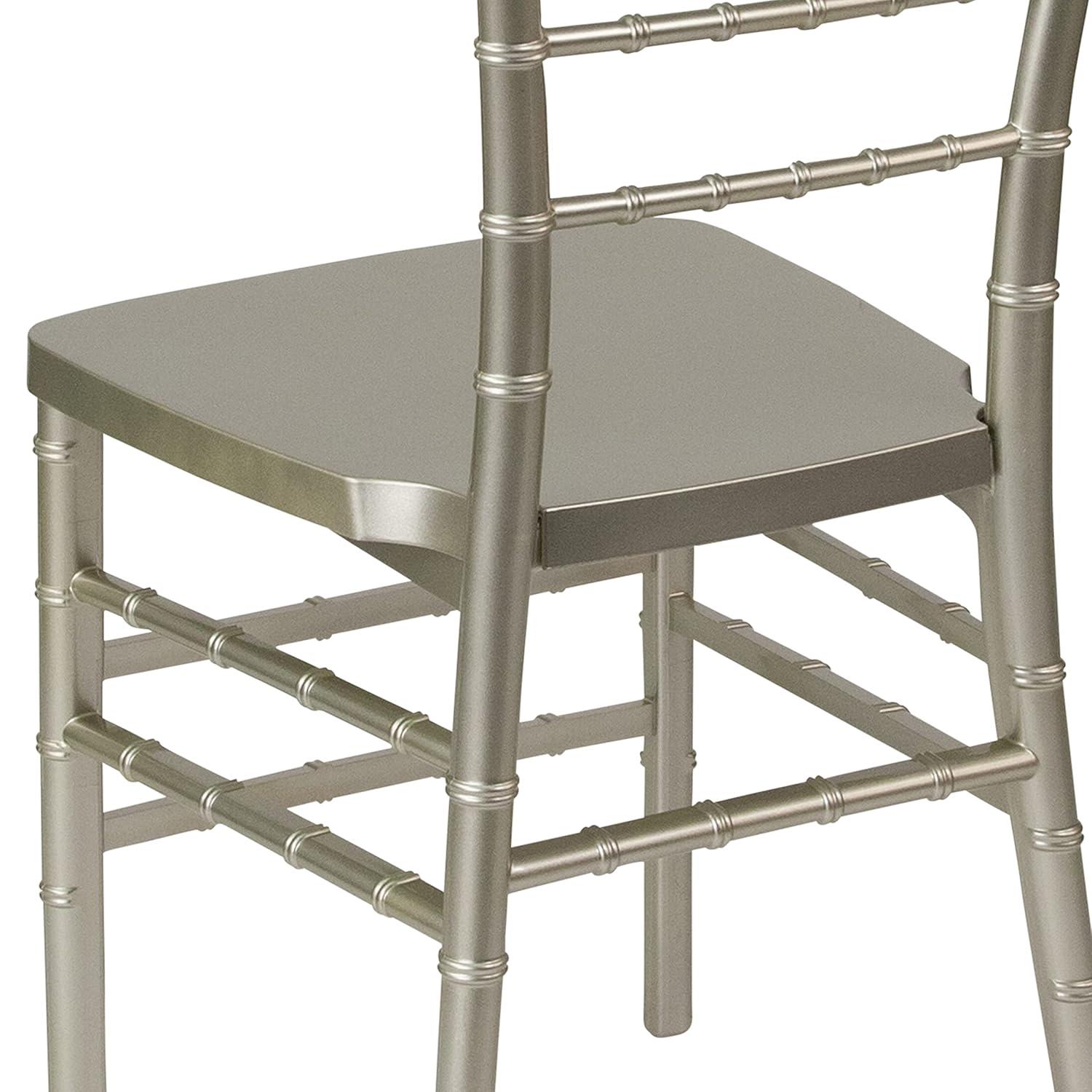 Flash Furniture HERCULES PREMIUM Series Champagne Resin Stacking Chiavari Chair
