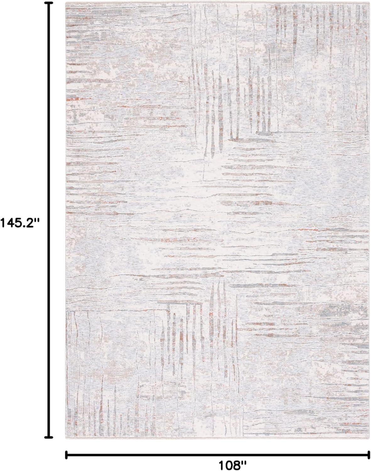 Marmara MRM304 Power Loomed Area Rug - Beige/Blue Rust - 9'x12'1" - Safavieh.