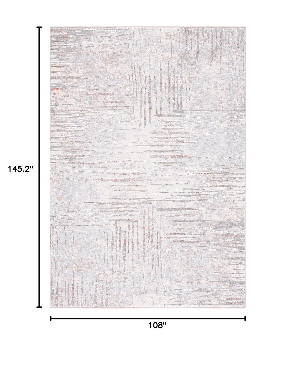 Marmara MRM304 Power Loomed Area Rug - Beige/Blue Rust - 9'x12'1" - Safavieh.