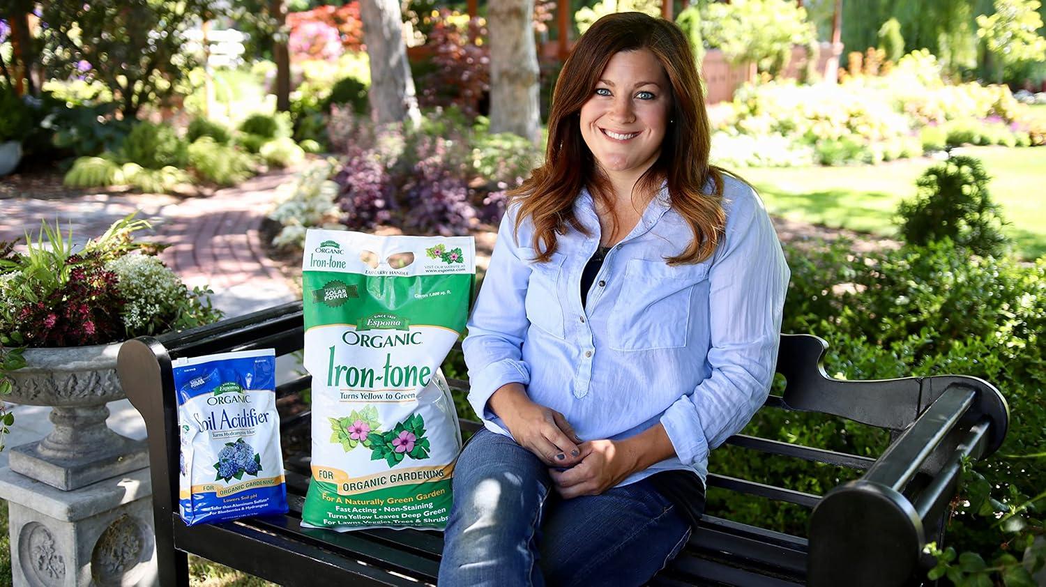 Espoma Organic Iron-tone 5 Pound Bag for Greener Lawn and Garden