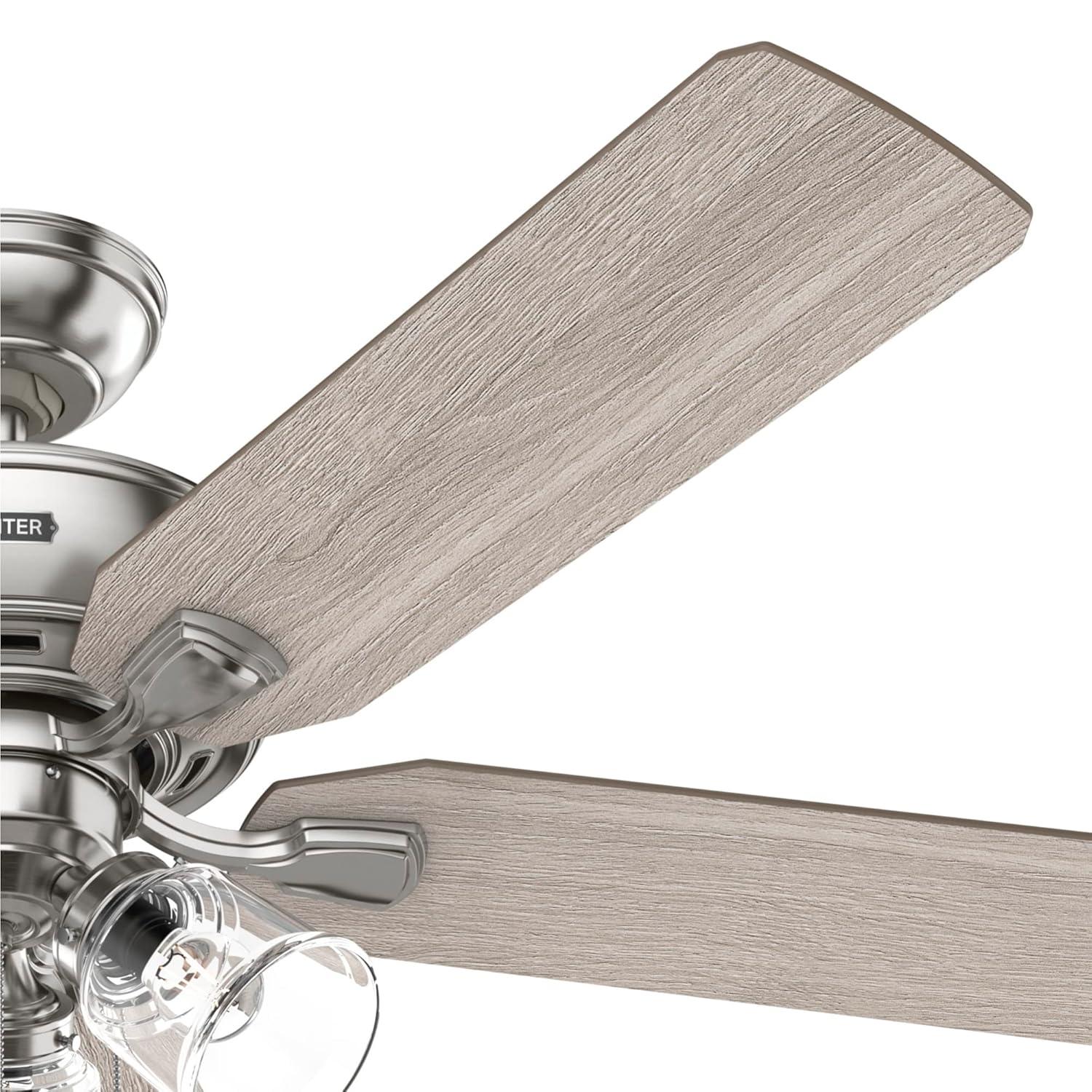 52" Rosner 5 - Blade Ceiling Fan With Lights and Pull Chains