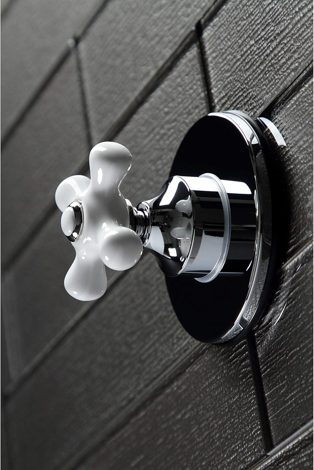 Kingston Brass Single-Handle Wall Mount Three-Way Diverter Valve with Trim Kit