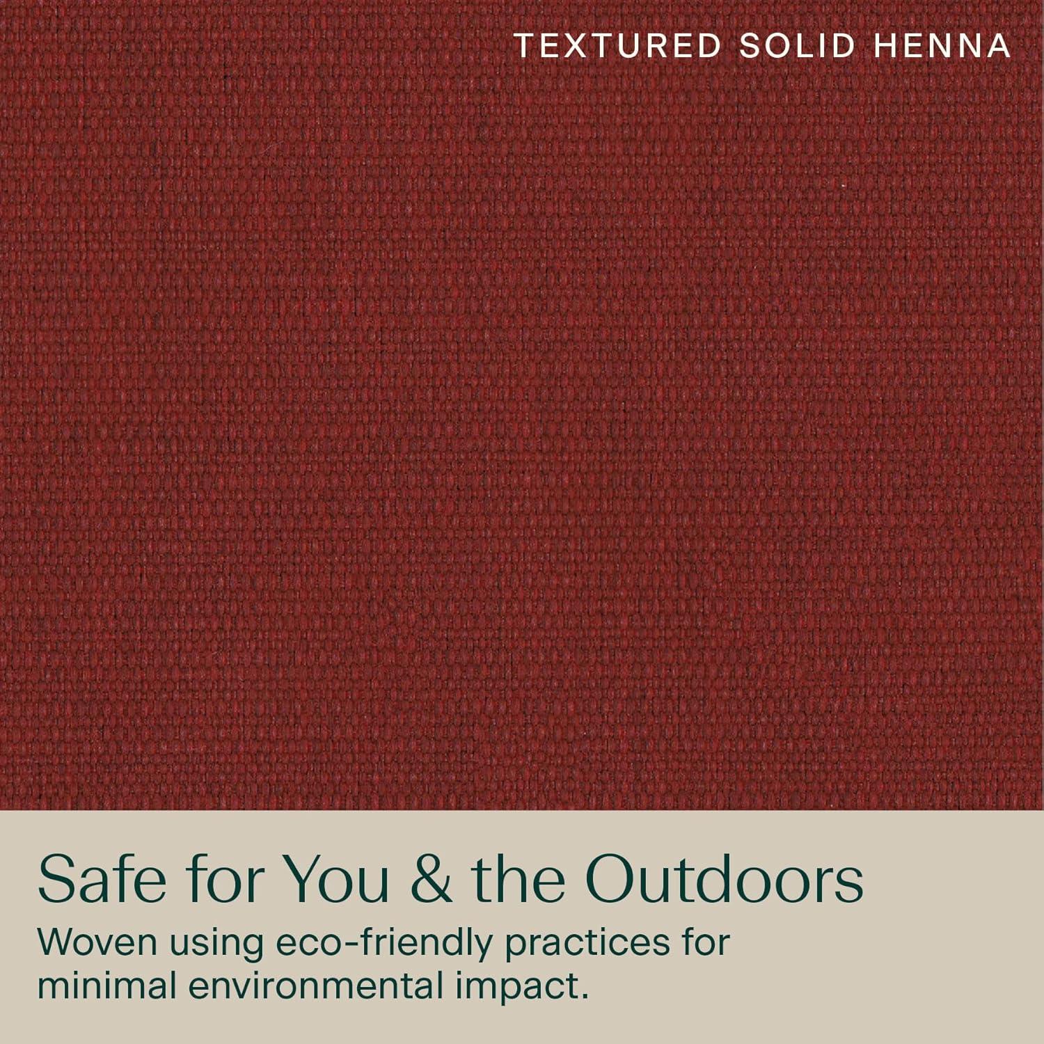Honeycomb Outdoor Universal Seat Cushion (2-Pack) - Textured Solid Henna