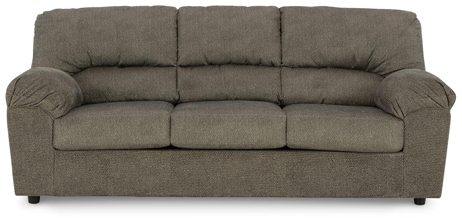 Signature Design by Ashley Norlou Contemporary Fabric & Wood Sofa in Gray