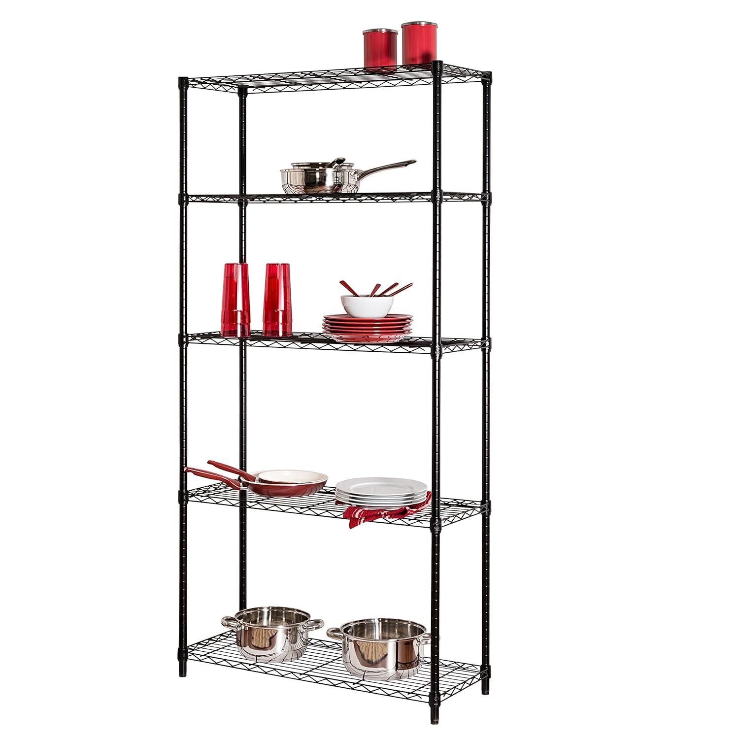 Honey-Can-Do 72 in. H X 14 in. W X 36 in. D Steel Shelving Unit