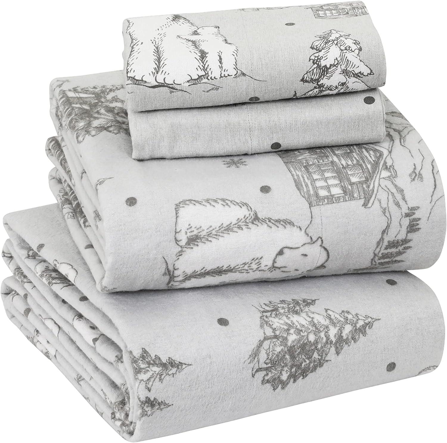 Enviohome Colyt 100% Cotton Flannel Sheet Set