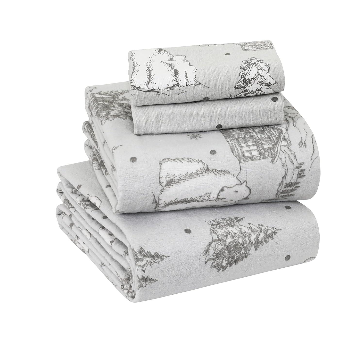 Enviohome Colyt 100% Cotton Flannel Sheet Set