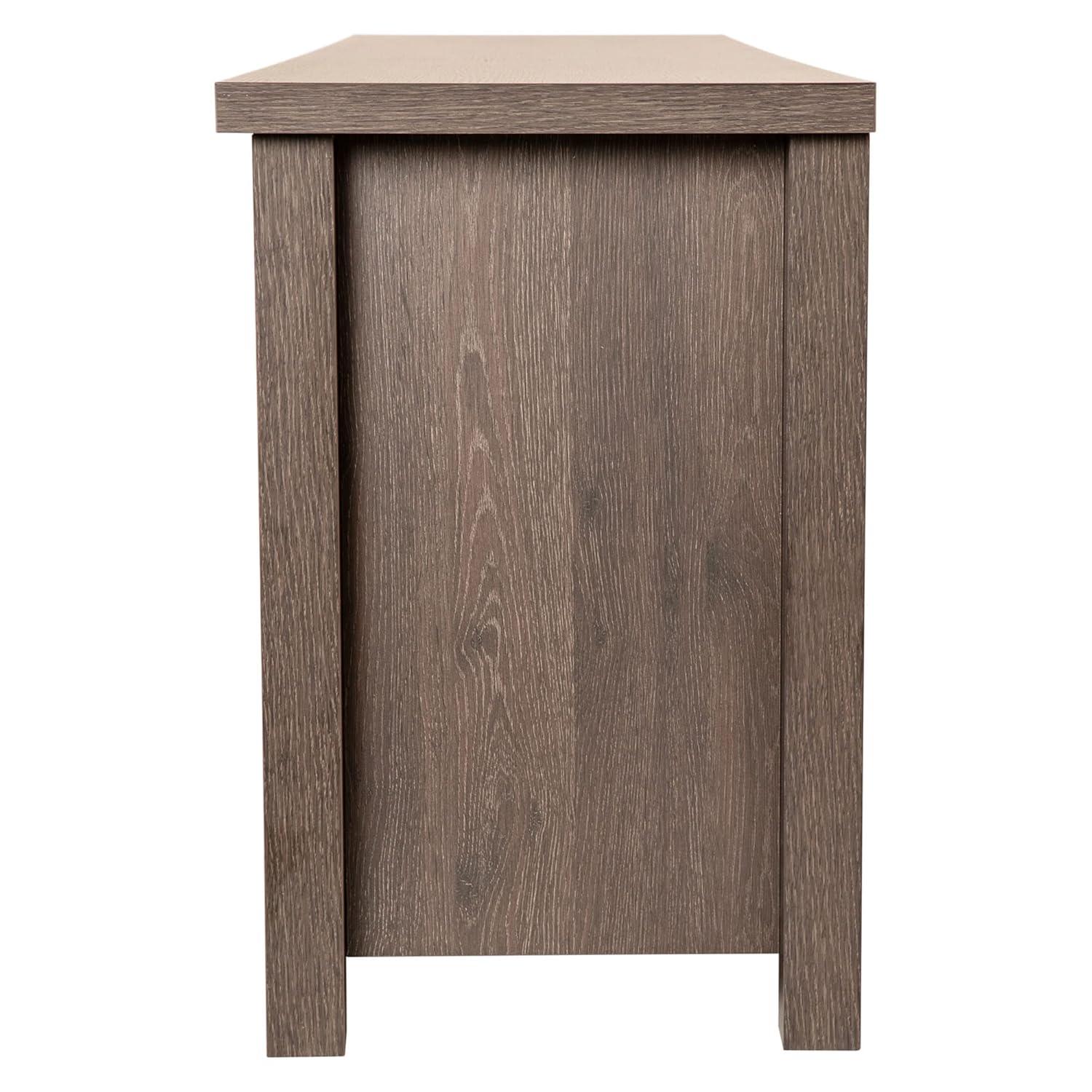 Flash Furniture Hatteras Classic TV Stand for up to 80" TVs with Glass Fronted Doors