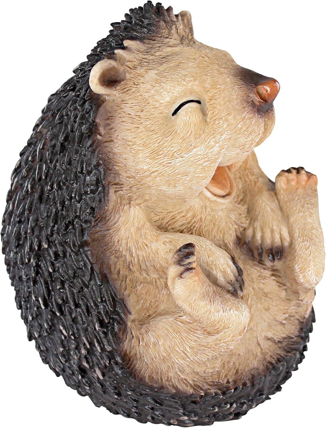 Design Toscano Small Roly-Poly Laughing Hedgehog Statue