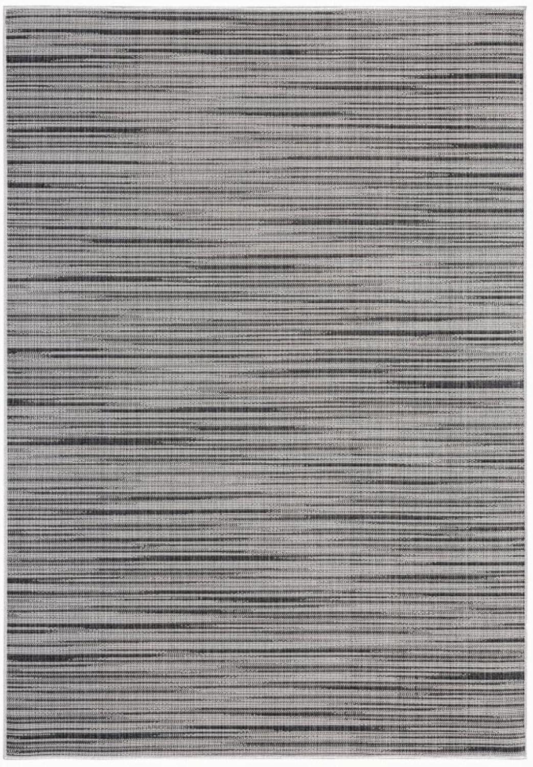 Nicole Miller New York Patio Country Wynona Abstract Indoor/Outdoor Area Rug, Black/Beige