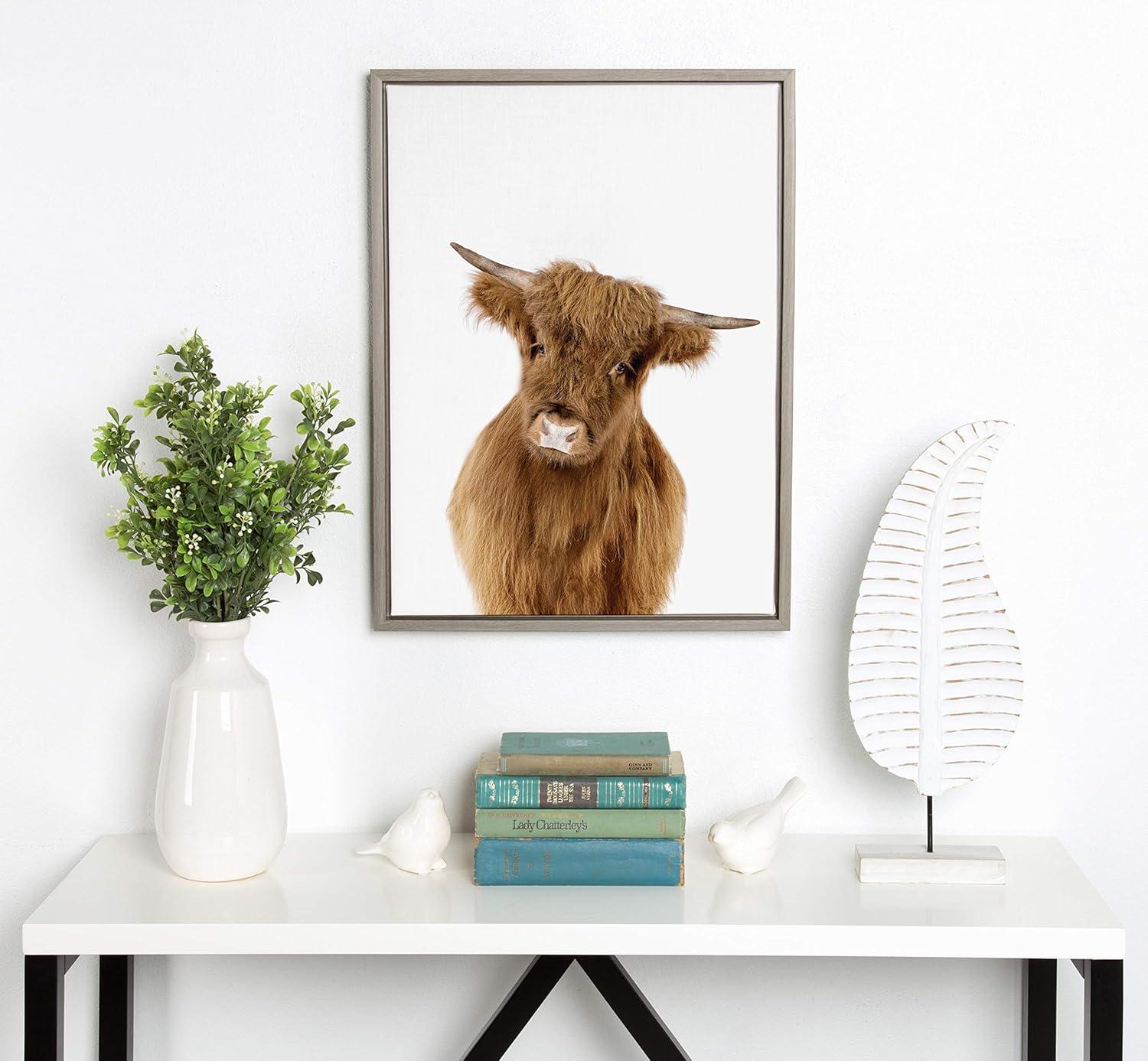 18" x 24" Sylvie Young Highland Framed Canvas by Amy Peterson Gray - Kate and Laurel