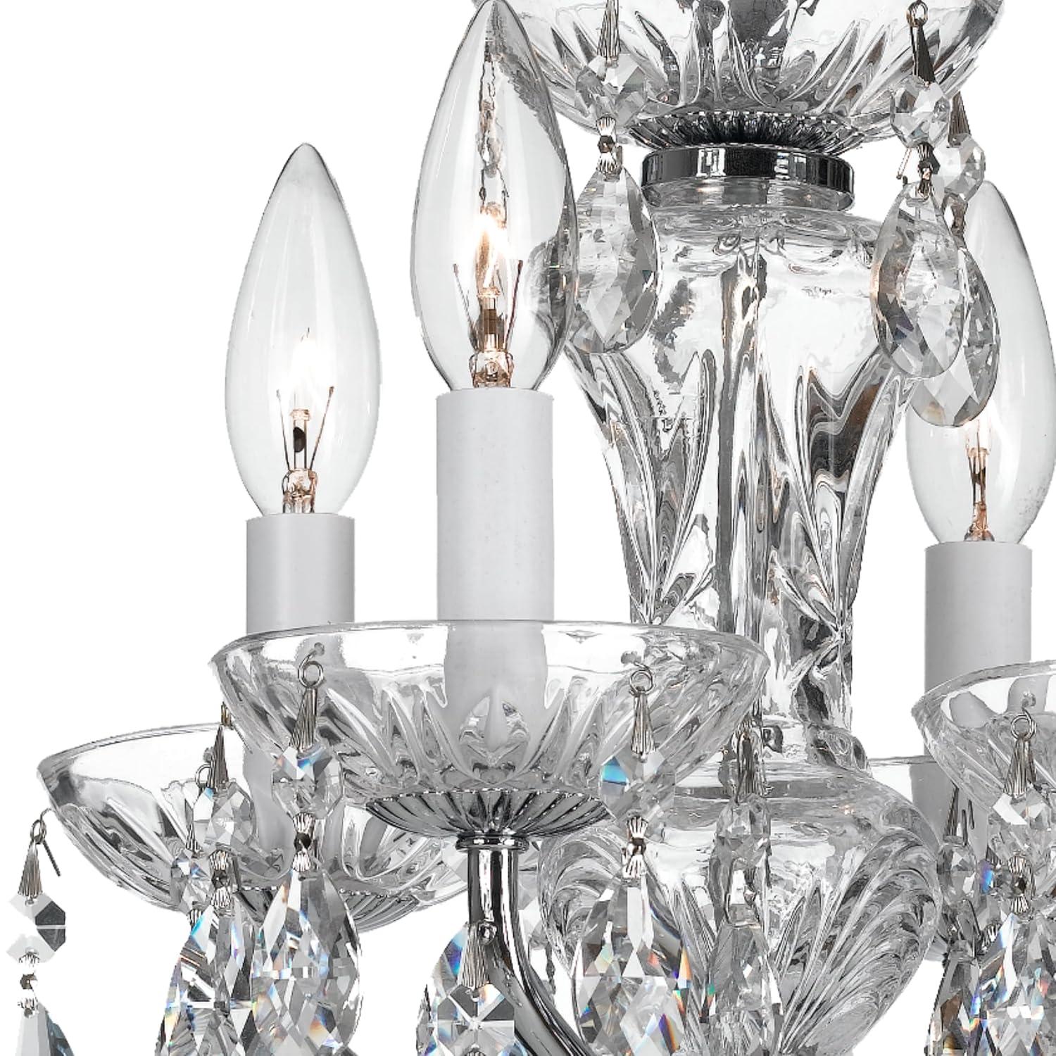 Crystorama Lighting - Traditional Crystal - 15 Inch 4 Light Chandelier-Italian